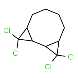 ChemSpider 2D Image | 3,3,10,10-Tetrachlorotricyclo[7.1.0.0~2,4~]decane | C10H12Cl4