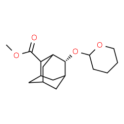 ChemSpider 2D Image | Methyl (4R)-4-(tetrahydro-2H-pyran-2-yloxy)-2-adamantanecarboxylate | C17H26O4