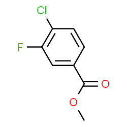 ChemSpider 2D Image | Methyl 4-chloro-3-fluorobenzoate | C8H6ClFO2