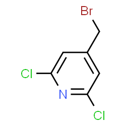 ChemSpider 2D Image | 4-(Bromomethyl)-2,6-dichloropyridine | C6H4BrCl2N