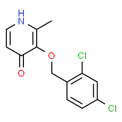 ChemSpider 2D Image | 3-[(2,4-DICHLOROBENZYL)OXY]-2-METHYLPYRIDIN-4-OL | C13H11Cl2NO2