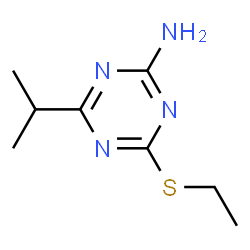 ChemSpider 2D Image | 4-(Ethylsulfanyl)-6-isopropyl-1,3,5-triazin-2-amine | C8H14N4S
