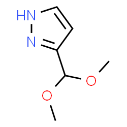 ChemSpider 2D Image | 3-(Dimethoxymethyl)-1H-pyrazole | C6H10N2O2