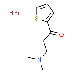 ChemSpider 2D Image | 3-(Dimethylamino)-1-(2-thienyl)-1-propanone hydrobromide (1:1) | C9H14BrNOS