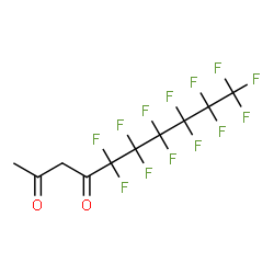 ChemSpider 2D Image | 5,5,6,6,7,7,8,8,9,9,10,10,10-Tridecafluoro-2,4-decanedione | C10H5F13O2