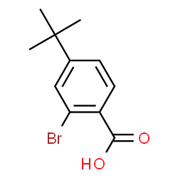ChemSpider 2D Image | 2-Bromo-4-(tert-butyl)benzoic acid | C11H13BrO2