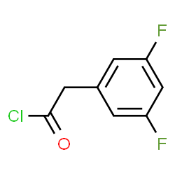 ChemSpider 2D Image | 3,5-Difluorobenzeneacetyl chloride | C8H5ClF2O
