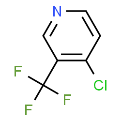 ChemSpider 2D Image | 4-Chloro-3-trifluoromethylpyridine | C6H3ClF3N