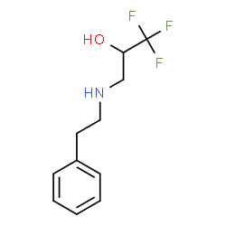 ChemSpider 2D Image | 1,1,1-Trifluoro-3-[(2-phenylethyl)amino]-2-propanol | C11H14F3NO