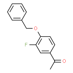 ChemSpider 2D Image | 1-(4-(benzyloxy)-3-fluorophenyl)ethanone | C15H13FO2