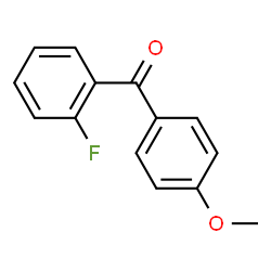 ChemSpider 2D Image | (2-Fluorophenyl)(4-methoxyphenyl)methanone | C14H11FO2