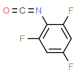 ChemSpider 2D Image | 2,4,6-Trifluorophenyl isocyanate | C7H2F3NO