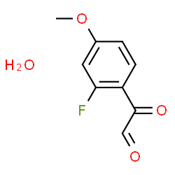 ChemSpider 2D Image | (2-Fluoro-4-methoxyphenyl)(oxo)acetaldehyde hydrate (1:1) | C9H9FO4