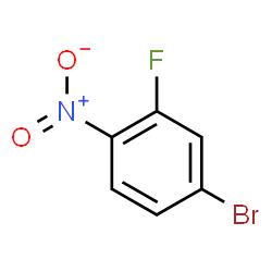 ChemSpider 2D Image | 4-Bromo-2-fluoronitrobenzene | C6H3BrFNO2