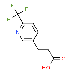 ChemSpider 2D Image | 3-[6-(Trifluoromethyl)-3-pyridinyl]propanoic acid | C9H8F3NO2