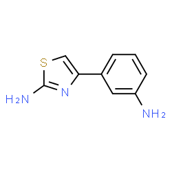 ChemSpider 2D Image | 4-(3-Aminophenyl)thiazol-2-amine | C9H9N3S