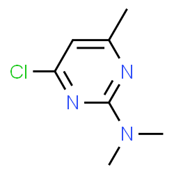 ChemSpider 2D Image | 4-Chloro-N,N,6-trimethyl-2-pyrimidinamine | C7H10ClN3