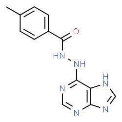 ChemSpider 2D Image | 4-Methyl-N'-(7H-purin-6-yl)benzohydrazide | C13H12N6O