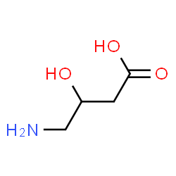 ChemSpider 2D Image | DL-gamma-Amino-beta-hydroxybutyric acid | C4H9NO3
