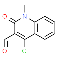 ChemSpider 2D Image | 4-Chloro-1-methyl-2-oxo-1,2-dihydro-3-quinolinecarbaldehyde | C11H8ClNO2