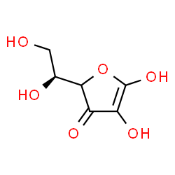 ChemSpider 2D Image | (4xi)-L-glycero-Hex-1-enofuranos-3-ulose | C6H8O6