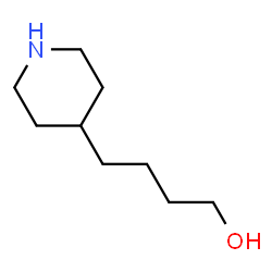 ChemSpider 2D Image | 4-(4-Piperidinyl)-1-butanol | C9H19NO