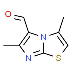 ChemSpider 2D Image | 3,6-dimethylimidazo[2,1-b]thiazole-5-carbaldehyde | C8H8N2OS