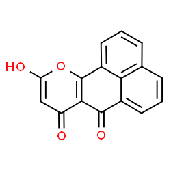 ChemSpider 2D Image | 10-Hydroxy-7H,8H-naphtho[1,8-gh]chromene-7,8-dione | C16H8O4