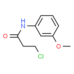 ChemSpider 2D Image | 3-Chloro-N-(3-methoxyphenyl)propanamide | C10H12ClNO2