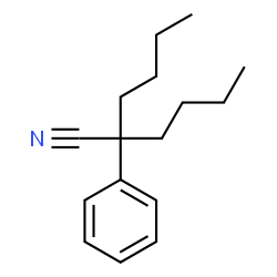 ChemSpider 2D Image | 2-Butyl-2-phenylhexanenitrile | C16H23N