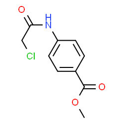 ChemSpider 2D Image | METHYL 4-((CHLOROACETYL)AMINO)BENZOATE | C10H10ClNO3