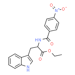 ChemSpider 2D Image | Ethyl N-(4-nitrobenzoyl)tryptophanate | C20H19N3O5