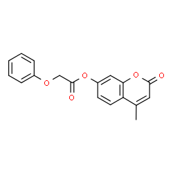 ChemSpider 2D Image | 4-Methyl-2-oxo-2H-chromen-7-yl phenoxyacetate | C18H14O5