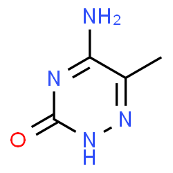 ChemSpider 2D Image | 5-Amino-6-methyl-1,2,4-triazin-3(2H)-one | C4H6N4O