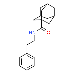ChemSpider 2D Image | N-(2-Phenylethyl)-1-adamantanecarboxamide | C19H25NO