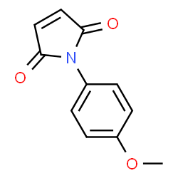 ChemSpider 2D Image | N-(p-Methoxyphenyl)maleimide | C11H9NO3