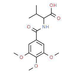 ChemSpider 2D Image | N-(3,4,5-Trimethoxybenzoyl)valine | C15H21NO6