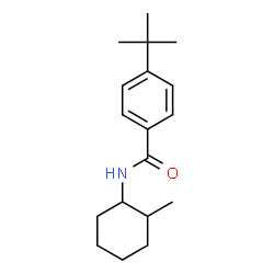 ChemSpider 2D Image | 4-tert-Butyl-N-(2-methylcyclohexyl)benzamide | C18H27NO