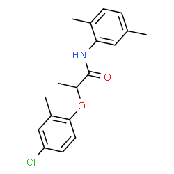 ChemSpider 2D Image | 2-(4-Chloro-2-methylphenoxy)-N-(2,5-dimethylphenyl)propanamide | C18H20ClNO2