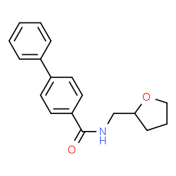 ChemSpider 2D Image | N-(Tetrahydro-2-furanylmethyl)-4-biphenylcarboxamide | C18H19NO2