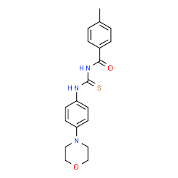 ChemSpider 2D Image | 4-Methyl-N-{[4-(4-morpholinyl)phenyl]carbamothioyl}benzamide | C19H21N3O2S