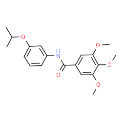 ChemSpider 2D Image | N-(3-Isopropoxyphenyl)-3,4,5-trimethoxybenzamide | C19H23NO5