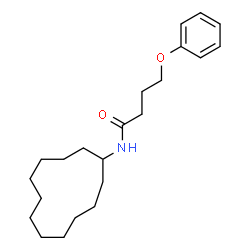 ChemSpider 2D Image | N-Cyclododecyl-4-phenoxybutanamide | C22H35NO2