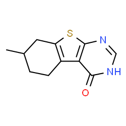 ChemSpider 2D Image | [1]benzothieno[2,3-d]pyrimidin-4-ol, 5,6,7,8-tetrahydro-7-methyl- | C11H12N2OS