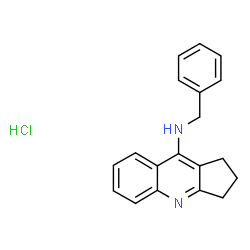 ChemSpider 2D Image | N-Benzyl-2,3-dihydro-1H-cyclopenta[b]quinolin-9-amine hydrochloride (1:1) | C19H19ClN2