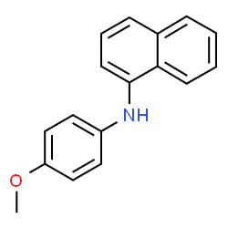 ChemSpider 2D Image | N-(4-Methoxyphenyl)-1-naphthalenamine | C17H15NO