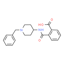 ChemSpider 2D Image | 2-[(1-Benzyl-4-piperidinyl)carbamoyl]benzoic acid | C20H22N2O3