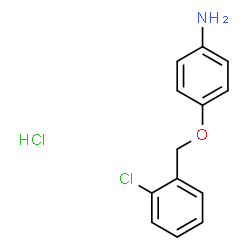 ChemSpider 2D Image | 4-[(2-Chlorobenzyl)oxy]aniline hydrochloride (1:1) | C13H13Cl2NO