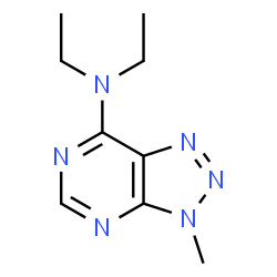 ChemSpider 2D Image | N,N-Diethyl-3-methyl-3H-[1,2,3]triazolo[4,5-d]pyrimidin-7-amine | C9H14N6