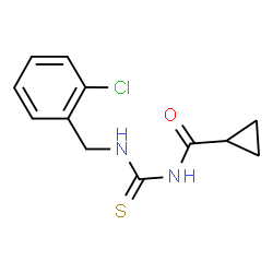ChemSpider 2D Image | N-[(2-Chlorobenzyl)carbamothioyl]cyclopropanecarboxamide | C12H13ClN2OS